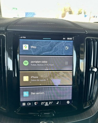 Volvo XC 60 cena 159900 przebieg: 18900, rok produkcji 2022 z Białystok małe 781